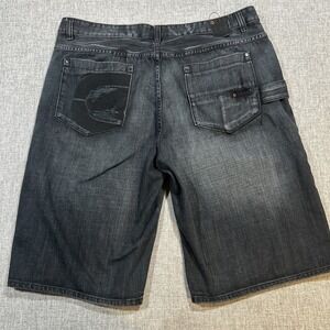 Vintage Ecko Unltd Shorts 42 Denim Jorts Baggy Y2K Skate Hip Hop Jean Wide Leg